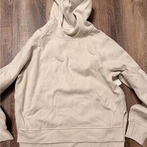 Cream Hooded Sweatshirt